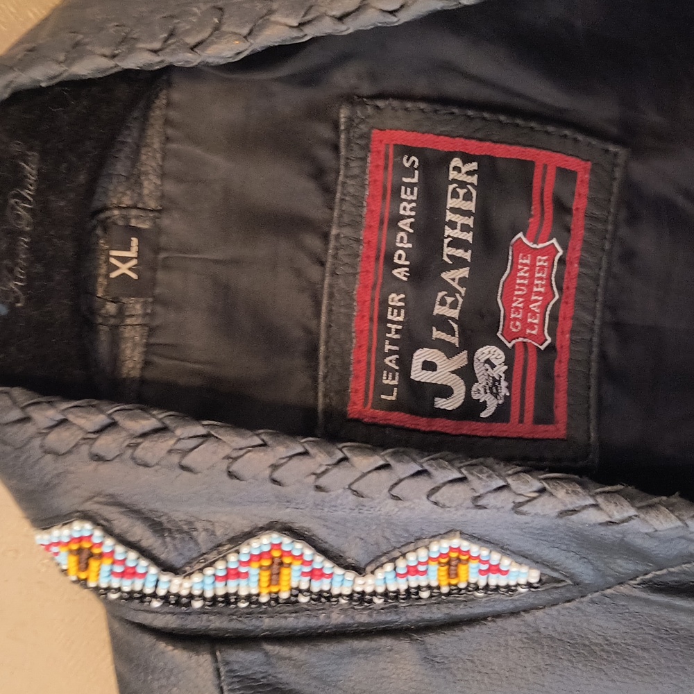 Leather Fringe Vest - Picture 3 of 12